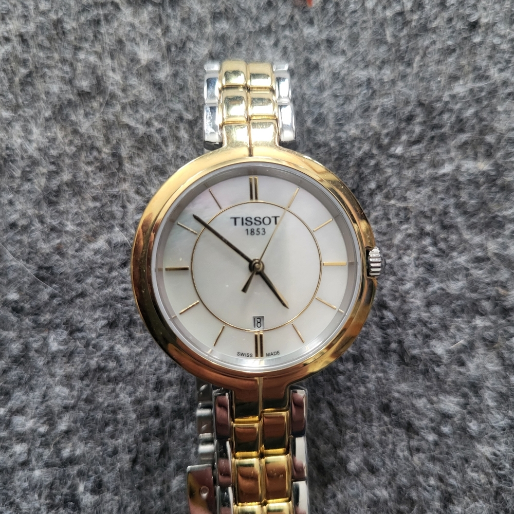 Tissot Flamingo Steel Two-Tone Gold and Silver Watch